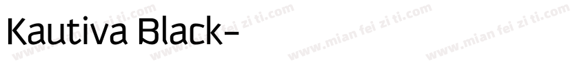 Kautiva Black字体转换